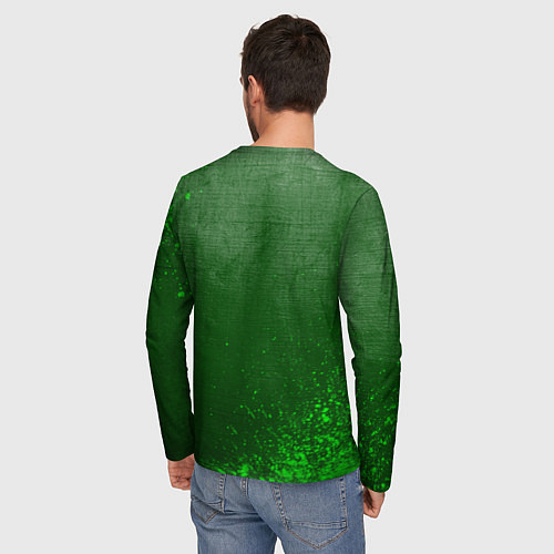 Мужской лонгслив Twenty One Pilots - green gradient / 3D-принт – фото 4
