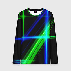 Мужской лонгслив Color blue black green