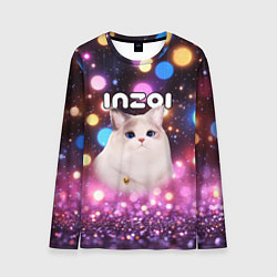 Мужской лонгслив Inzoi кошечка и логотип