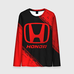 Лонгслив мужской Honda - red gradient, цвет: 3D-принт