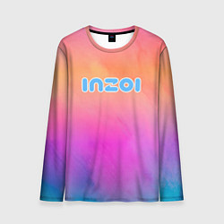 Лонгслив мужской Inzoi розово-оранжевый фон, цвет: 3D-принт