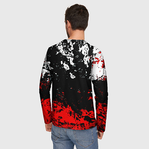 Мужской лонгслив Nasa краски / 3D-принт – фото 4