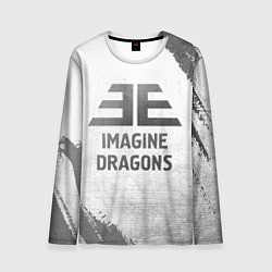 Лонгслив мужской Imagine Dragons - white gradient, цвет: 3D-принт