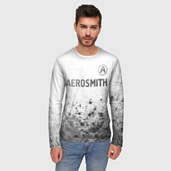 Лонгслив мужской Aerosmith - white gradient посередине, цвет: 3D-принт — фото 2