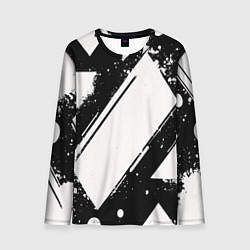 Лонгслив мужской Color black white, цвет: 3D-принт