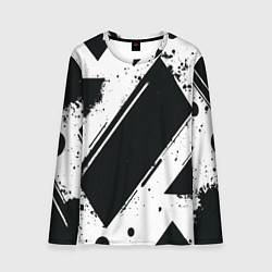 Мужской лонгслив Color black white