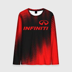 Мужской лонгслив Infiniti - red gradient посередине