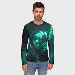 Лонгслив мужской Скелет в космосе, цвет: 3D-принт — фото 2