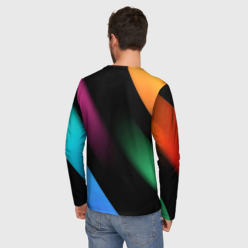 Мужской лонгслив Multicoloured / 3D-принт – фото 4