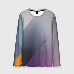 Лонгслив мужской Color grey with stripes, цвет: 3D-принт