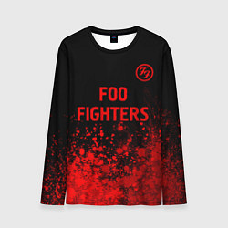 Лонгслив мужской Foo Fighters - red gradient посередине, цвет: 3D-принт
