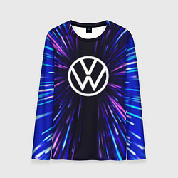 Лонгслив мужской Volkswagen neon energy, цвет: 3D-принт