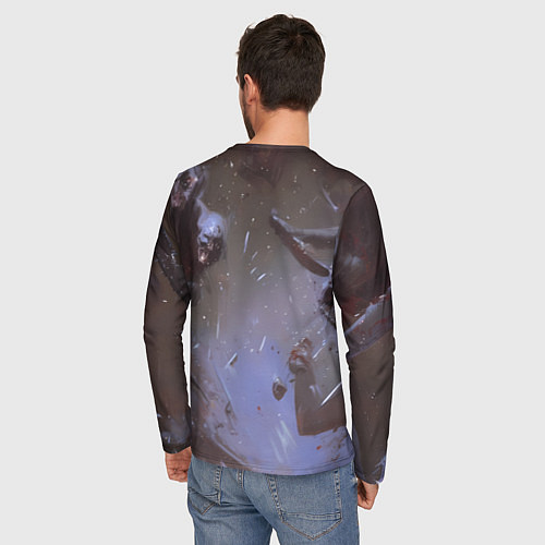 Мужской лонгслив Сумасшедшая Милина / 3D-принт – фото 4