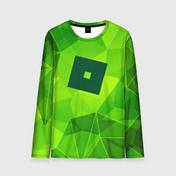 Лонгслив мужской Roblox green poly, цвет: 3D-принт