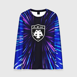 Лонгслив мужской AEK Athens neon energy, цвет: 3D-принт
