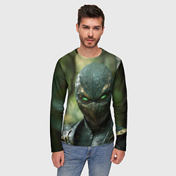 Лонгслив мужской Reptile green Mortal kombat, цвет: 3D-принт — фото 2