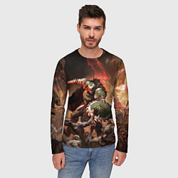 Лонгслив мужской Doom dark ages, цвет: 3D-принт — фото 2