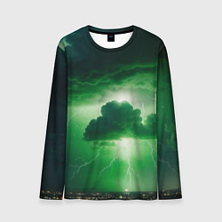 Лонгслив мужской Зелёный гром, цвет: 3D-принт