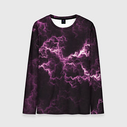 Лонгслив мужской Lightning pink glow, цвет: 3D-принт