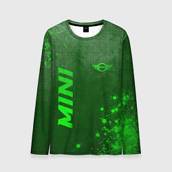 Мужской лонгслив Mini - green gradient вертикально