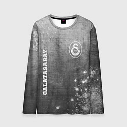 Мужской лонгслив Galatasaray - grey gradient вертикально