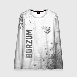 Лонгслив мужской Burzum - white gradient вертикально, цвет: 3D-принт