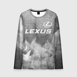 Мужской лонгслив Lexus - grey gradient посередине