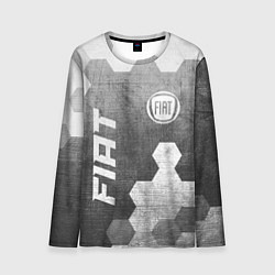 Мужской лонгслив Fiat - grey gradient вертикально