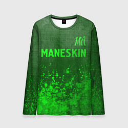 Лонгслив мужской Maneskin - green gradient посередине, цвет: 3D-принт