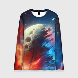 Лонгслив мужской Разрыв космического тела - нейроарт, цвет: 3D-принт