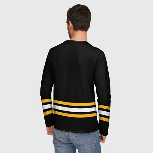 Мужской лонгслив Бостон Брюинз хоккей / 3D-принт – фото 4