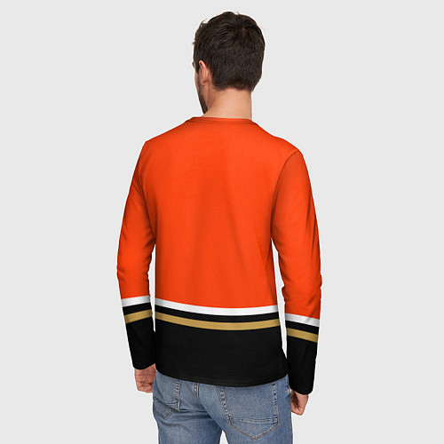 Мужской лонгслив Анахайм Дакс хоккей / 3D-принт – фото 4