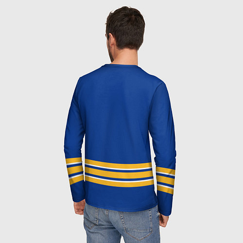 Мужской лонгслив Баффало Сейбрз хоккей / 3D-принт – фото 4