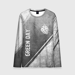 Мужской лонгслив Green Day - grey gradient вертикально