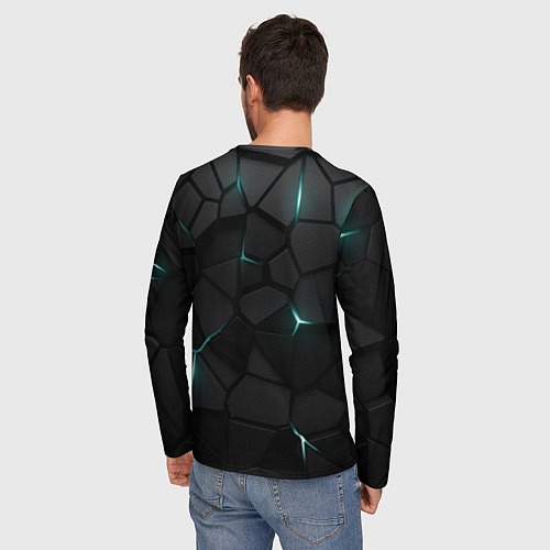 Мужской лонгслив Анахайм Дакс - плиты с подсветкой / 3D-принт – фото 4