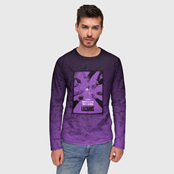 Лонгслив мужской Lazarus: Violet Pattern, цвет: 3D-принт — фото 2