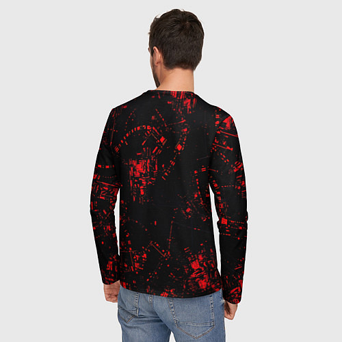 Мужской лонгслив Кибернетический Они / 3D-принт – фото 4