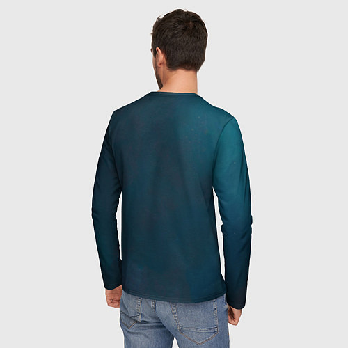 Мужской лонгслив Попугай акварельный - big picture / 3D-принт – фото 4