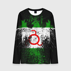 Лонгслив мужской Ингушетия, цвет: 3D-принт
