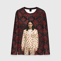 Лонгслив мужской Bones в костюме с розами, цвет: 3D-принт