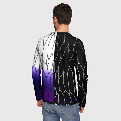 Мужской лонгслив Monster energy steel / 3D-принт – фото 4