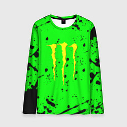 Мужской лонгслив Monster energy кислотные брызги
