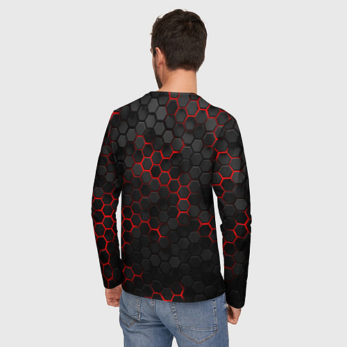 Мужской лонгслив Амбрелла - плиты с подсветкой / 3D-принт – фото 4