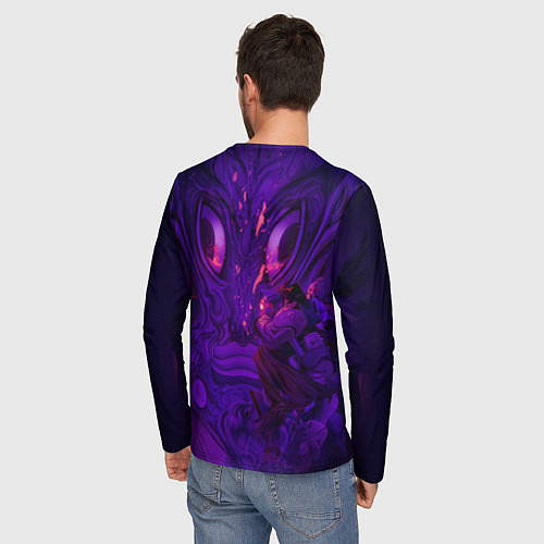 Мужской лонгслив Дандадан - Злой глаз / 3D-принт – фото 4