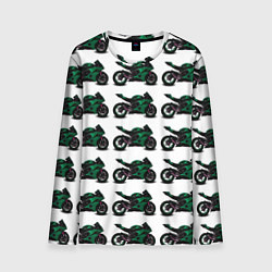 Мужской лонгслив Motorbike dark green
