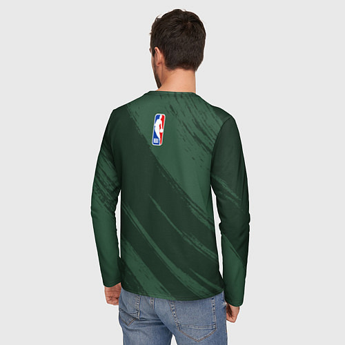 Мужской лонгслив Милуоки Бакс - цвета команды / 3D-принт – фото 4