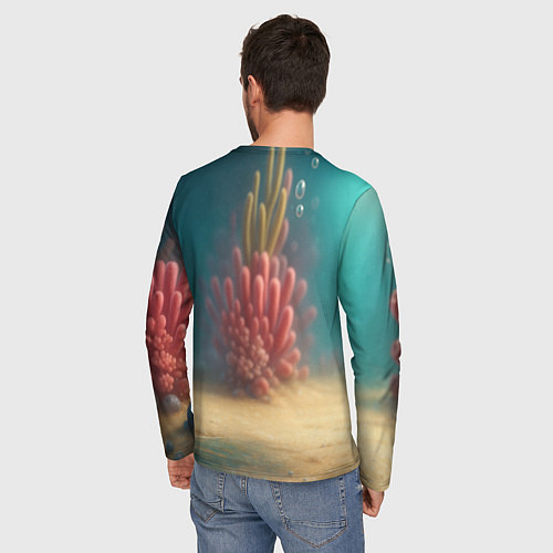 Мужской лонгслив Blueberini Octopusini мем / 3D-принт – фото 4