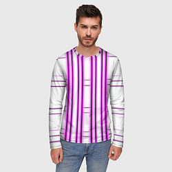 Лонгслив мужской Neon pink, цвет: 3D-принт — фото 2