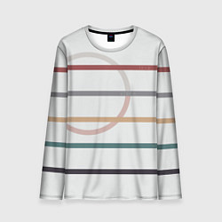 Мужской лонгслив Stripes and circle