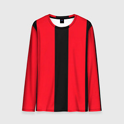 Лонгслив мужской Color black red line, цвет: 3D-принт